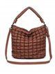 Nylon quilted bucket bag