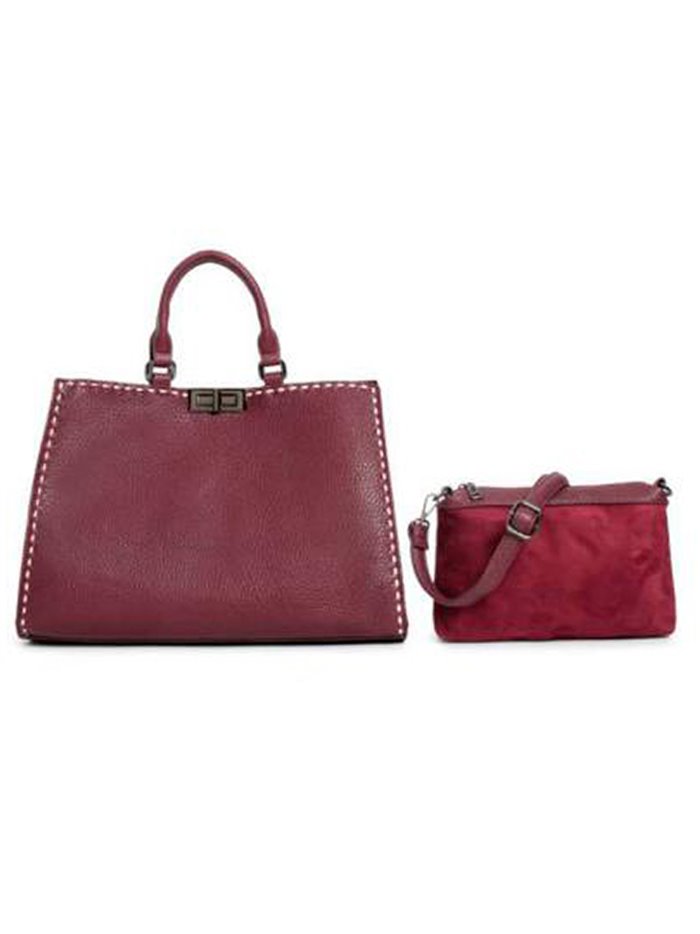 Citybag with handle detail + Crossbody bag 2 pieces