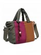 Nylon contrast tote bag