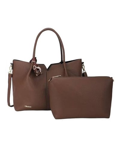 2 pieces Contrast tote bag + crossbody bag