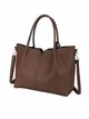 2 pieces Contrast tote bag + crossbody bag