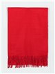 Soft-touch scarf with fringing vino