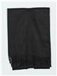 Soft-touch scarf with fringing negro