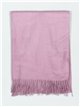 Soft-touch scarf with fringing lila