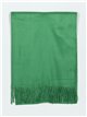 Soft-touch scarf with fringing verde-hierba