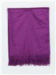 Soft-touch scarf with fringing morado