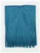 Soft-touch scarf with fringing teal