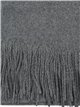 Soft-touch scarf with fringing gris-oscuro