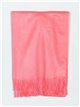 Soft-touch scarf with fringing fucsia-claro