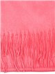 Soft-touch scarf with fringing fucsia-claro