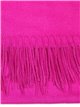 Soft-touch scarf with fringing buganvilla