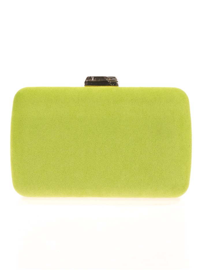 Suede effect clutch lima