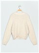 Soft faux fur LOVE sweater