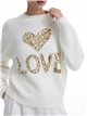 Soft faux fur LOVE sweater