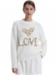 Soft faux fur LOVE sweater