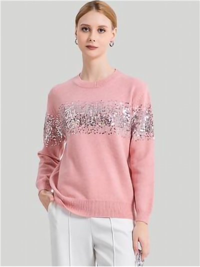 Sweater with sequins