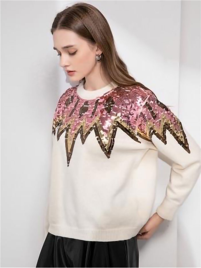 Sweater with sequins