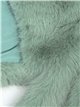 Faux fur stole verde-menta