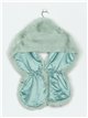 Faux fur stole verde-menta