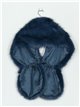 Faux fur stole azul-petroleo