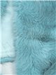 Faux fur stole azul-agua