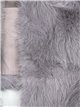 Faux fur stole gris