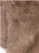 Faux fur stole taupe