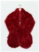 Faux fur stole vino