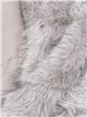 Faux fur stole gris