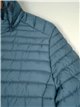 Hooded anorak with ruffle trims blue (M-XXL)