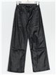 Faux leather straight trousers negro (S-XXL)