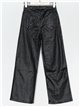 Faux leather straight trousers negro (S-XXL)