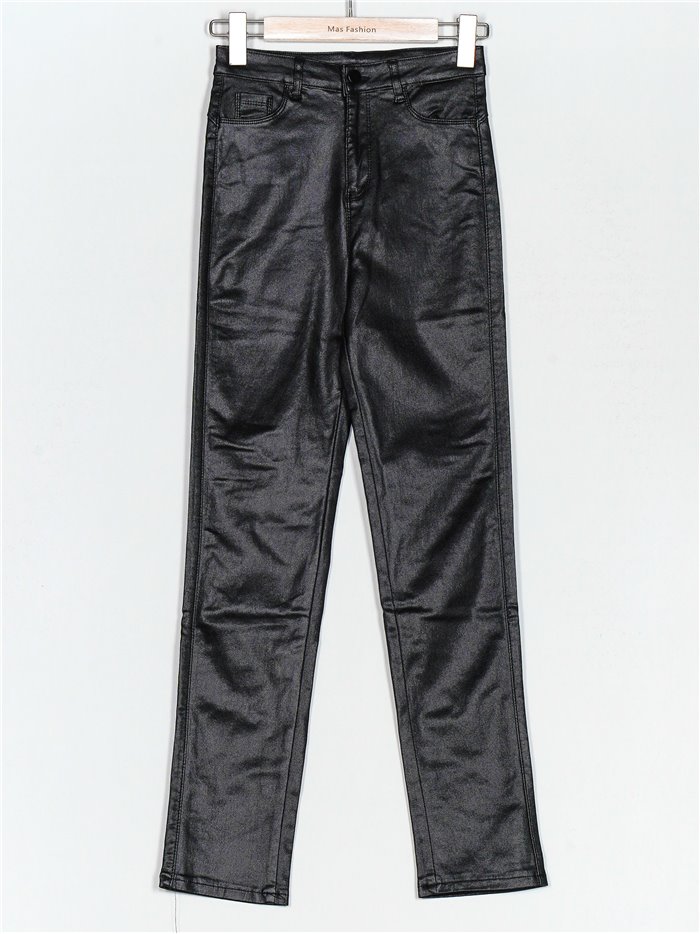 Faux leather high waist trousers negro (XS-XXL)