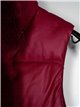 Faux leather faux fur waistcoat with hood fuschia (M-XXL)