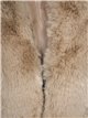 Faux leather faux fur waistcoat with hood apricot (M-XXL)