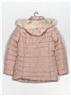 Faux fur anorak with hood beige (M-XXL)