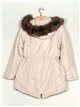 Parka reversible pelo capucha stone-rice (42-50)