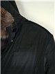 Reversible faux fur parka black (42-50)