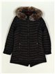 Parka reversible pelo capucha black (42-50)