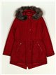 Parka reversible pelo capucha bordeaux (42-50)