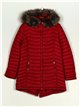 Reversible faux fur parka bordeaux (42-50)