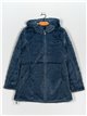 Anorak reversible pelo capucha haze-blue (42-50)