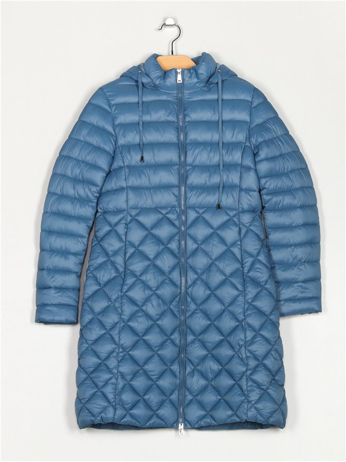 Anorak largo capucha blue (M-XXL)