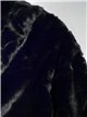 Hooded jacket with faux fur black (S-XL)