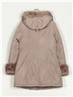 Faux fur parka with hood khaki (M-XXL)