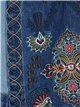 Embroidered denim waistcoat azul (S-M-L)