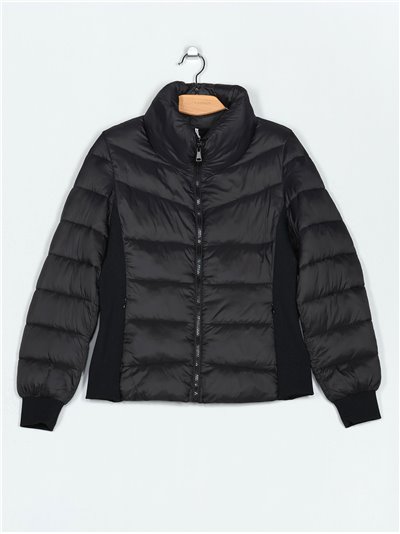 Quilted down puffer jacket black (40-48)