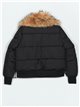 Oversized anorak with faux fur black (M-L-XL-XXL)