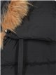 Oversized anorak with faux fur black (M-L-XL-XXL)