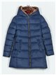 Faux fur anorak with hood navy (M-L-XL-XXL)